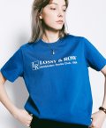 Double Line Half Sleeve T-Shirt [Cobalt Blue]