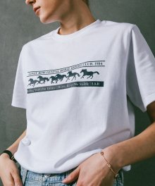 Riding Club Half-Sleeve T-shirt [White]
