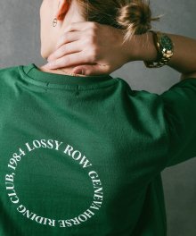 Back Round Half-Sleeve T-shirt [Green]