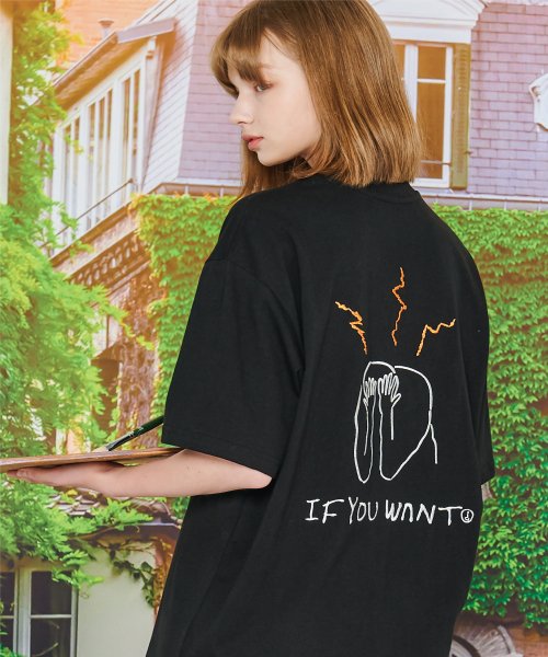 이퓨원트(ifyouwant) Anguish Line T-shirt black