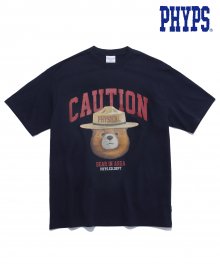 P.E.DEPT® FOREST KEEPER BEAR TEE NAVY