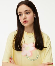 Flower Gradation T-shirt [LEMON SHERBET]