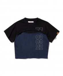 Cutout Crop T-shirt [BLACK]