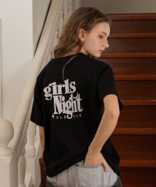 girls night logo tee (black)