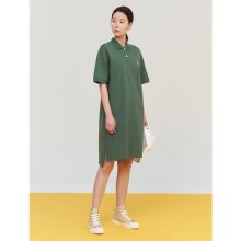 [GREEN BEANPOLE] 올리브 오버사이즈 피케 칼라 원피스 (BF1371N06J)