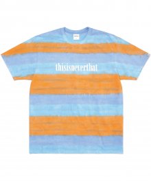 Tie Dye Stripe Tee Blue/Orange