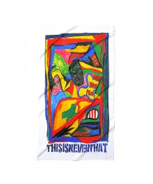 Abstract Sport Towel  White