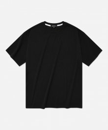 유니섹스 소프트 니트 티셔츠 블랙