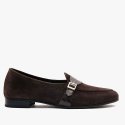 Belgian Strap Loafers D.Brown Suede / ALC046