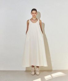 Cotton Maxi Dress (Cream)