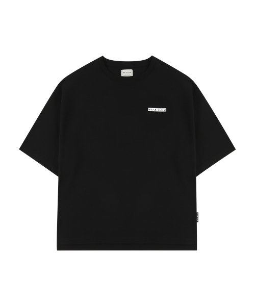 워크슬로우(WALKSLOW) 슬로우 로고 반팔 티셔츠 BLACK - 39,900 | 무신사 스토어