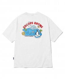 SAVE THE PENGUIN T-SHIRTS(WHITE) [LRPMCTA427MWHA]