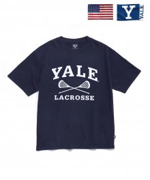 (ATHLETIC)YALE LACROSSE CLUB TEE NAVY