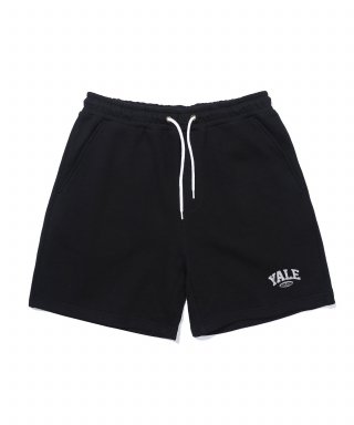 예일(YALE) 2 TONE ARCH SWEAT SHORTS BLACK 상품 이미지