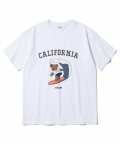 드롭숄더 캘리포니아 베어 티셔츠 화이트 625