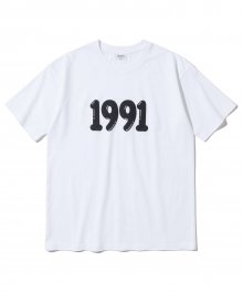 드롭숄더 1991 시티보이 티셔츠 화이트 630