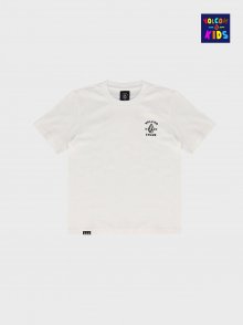 키즈 VOLCOM 1991 STONE 컴포트핏 티셔츠(화이트)