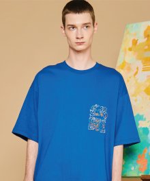 Beachffiti T-shirt blue