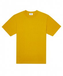 292513 ribbed knit T-shirt(MUSTARD)