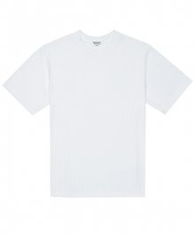 292513 ribbed knit T-shirt(WHITE)