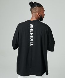 I Diff Logo Oversize T-shirts (Black)