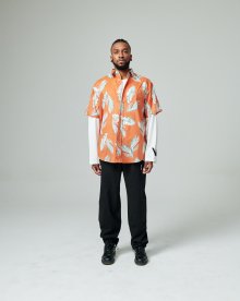 Summer Hawaiian shirt (Orange)