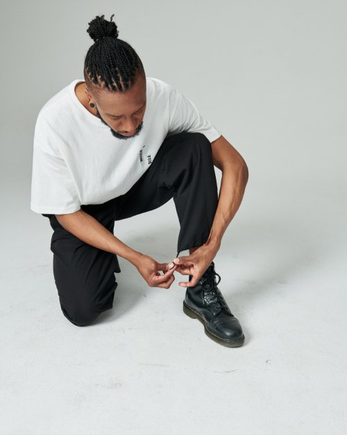 웬아이디프(WHENIDIFF) I Diff Long String Pants (Black) - 29,500 | 무신사 스토어