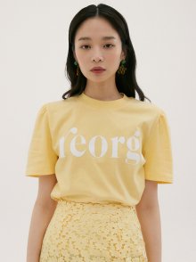 REORG PUFF-SLEEVE T-SHIRTS YELLOW