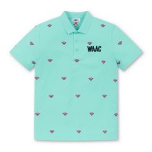 [WAAC X UNIVERSAL] 남성 MONSTER 올오버 반팔 폴로넥 티셔츠_WMTCM21333EMX
