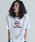 런던 로고 백포인트 오버핏 티셔츠 (화이트)