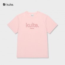 103 프랑스 로고 티셔츠 핑크