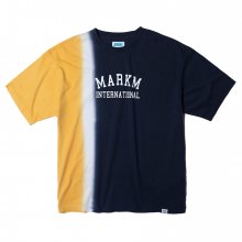 Two-tone Tie-dye Graphic T-shirts Navy