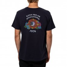 FLOWER POWER 반팔 티셔츠 - 네이비