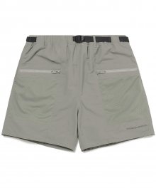 Mesh Zip Pocket Short Grey