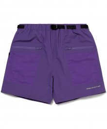 Mesh Zip Pocket Short Purple