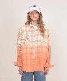 [unisex] td check shirts (orange)