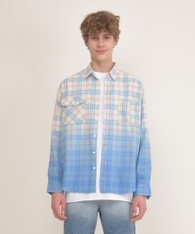 [unisex] td check shirts (blue)