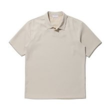 woven top collar short sleeve t-shirt Ⅲ _CWTAM21514BEX