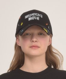 [unisex] paint cap (black)