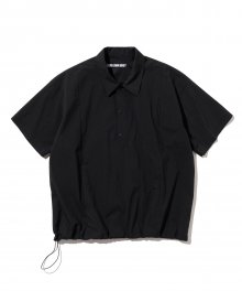 string pullover s/s shirts black
