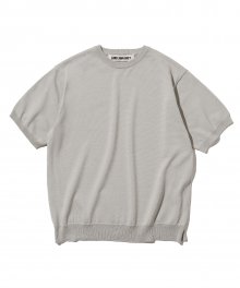 organic cotton summer s/s knit grey beige