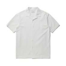 half sleeve pique shirt_CWSAS21031WHX