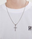 리스토어(RESTORE) Silver Cross Pendant Necklace