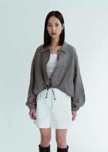 CHECK LINEN SHIRTS BLOUSON