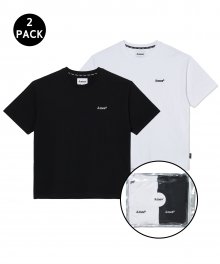 BASIC LOGO 2 PACK T-SHIRTS_WB(21HSTP01)