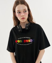 RAINBOW BOUCLE T-SHIRTS_BK(21HSTP03)