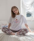 sleepy bear tee (white)