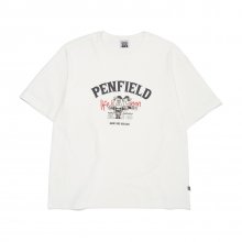 [PENFIELD X BACKYARD BUILDER] 모터사이클 커플 그래픽 반팔 티셔츠 WHITE_FM2KT128