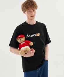 MESSAGE BEAR T-SHIRTS_BK(21HSTP13)