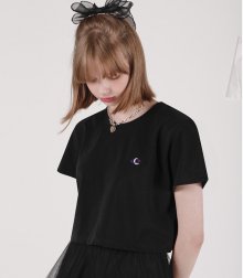 MINI LOGO CROP T-SHIRTS BLACK